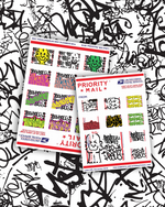 ZEG ANXIETY POSTALS STICKER SHEET