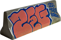 ANXIETY HEADS CONCRETE BARRIER
