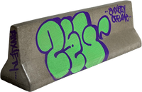 ANXIETY HEADS CONCRETE BARRIER