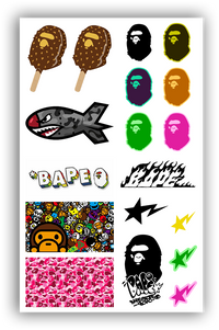 Bape Sticker Rips