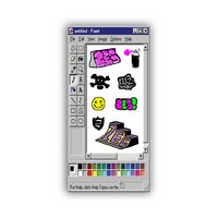 MS PAINT STICKER SHEET