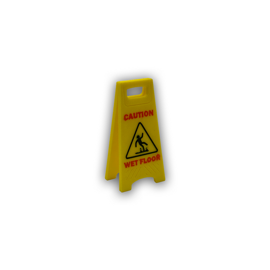 Mini “Slippery When Wet” Sign