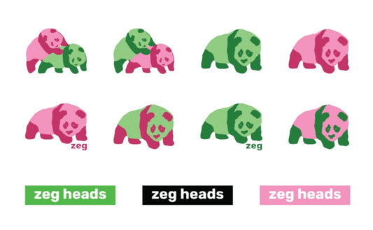 Zeg Panda Sticker Sheet