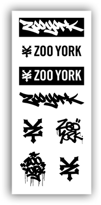 ZEG YORK (B&W) STICKER SHEET