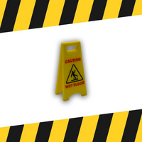 Mini “Slippery When Wet” Sign